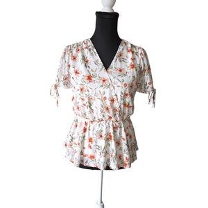 Ember Floral Surplice Blouse Size S